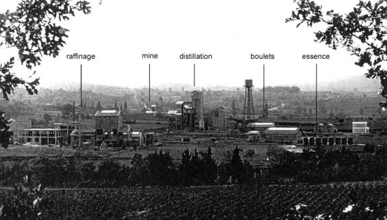 Site de mine à Saint Paulet